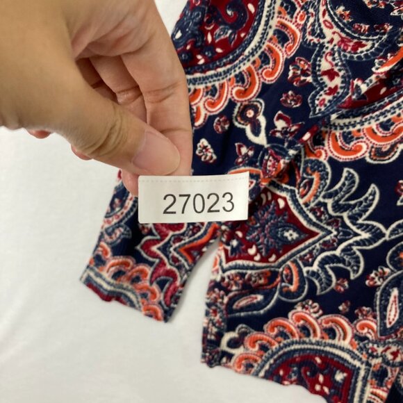 New Croft & Barrow Sweater Size 3X Multi Color Paisley Boho Soft Comfy - Picture 10 of 10